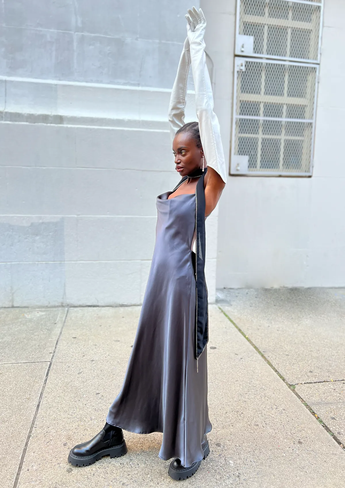 CHIFFON CHAIN NECKTIE