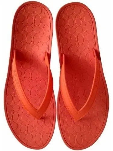 Coach Women's Flip Flop Orange G1757