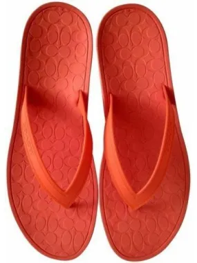 Coach Women's Flip Flop Orange G1757