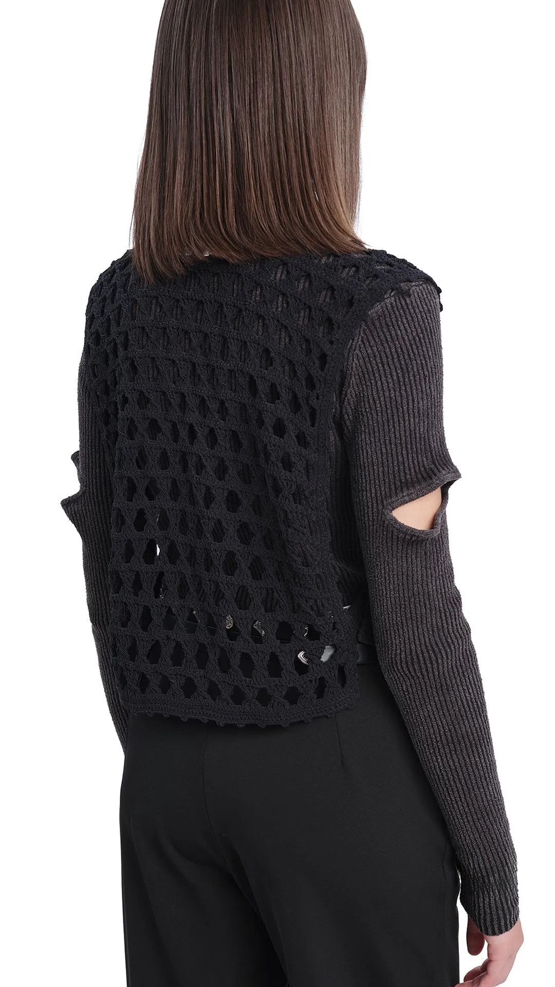 Crochet V-Neck Dickey