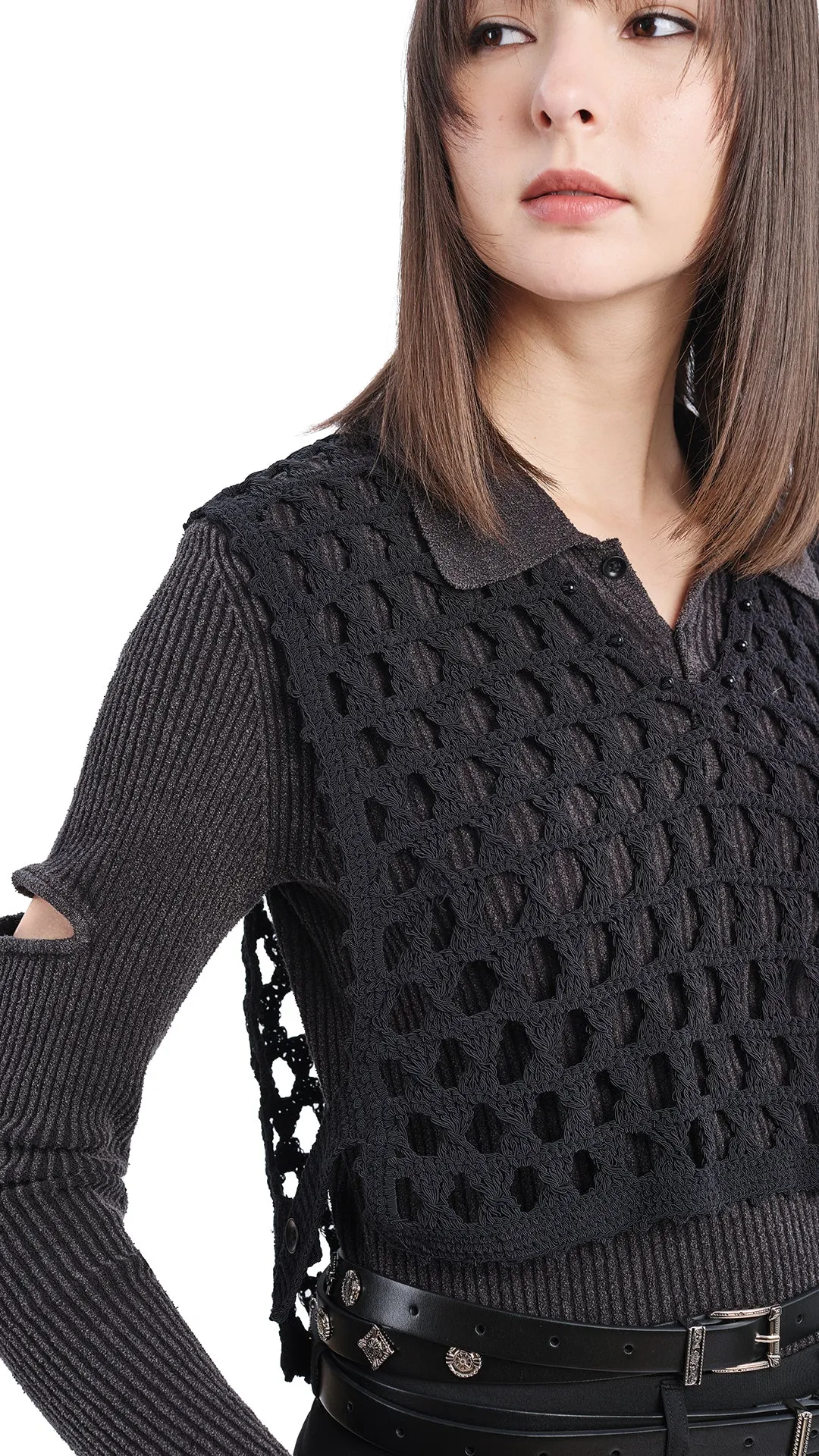 Crochet V-Neck Dickey