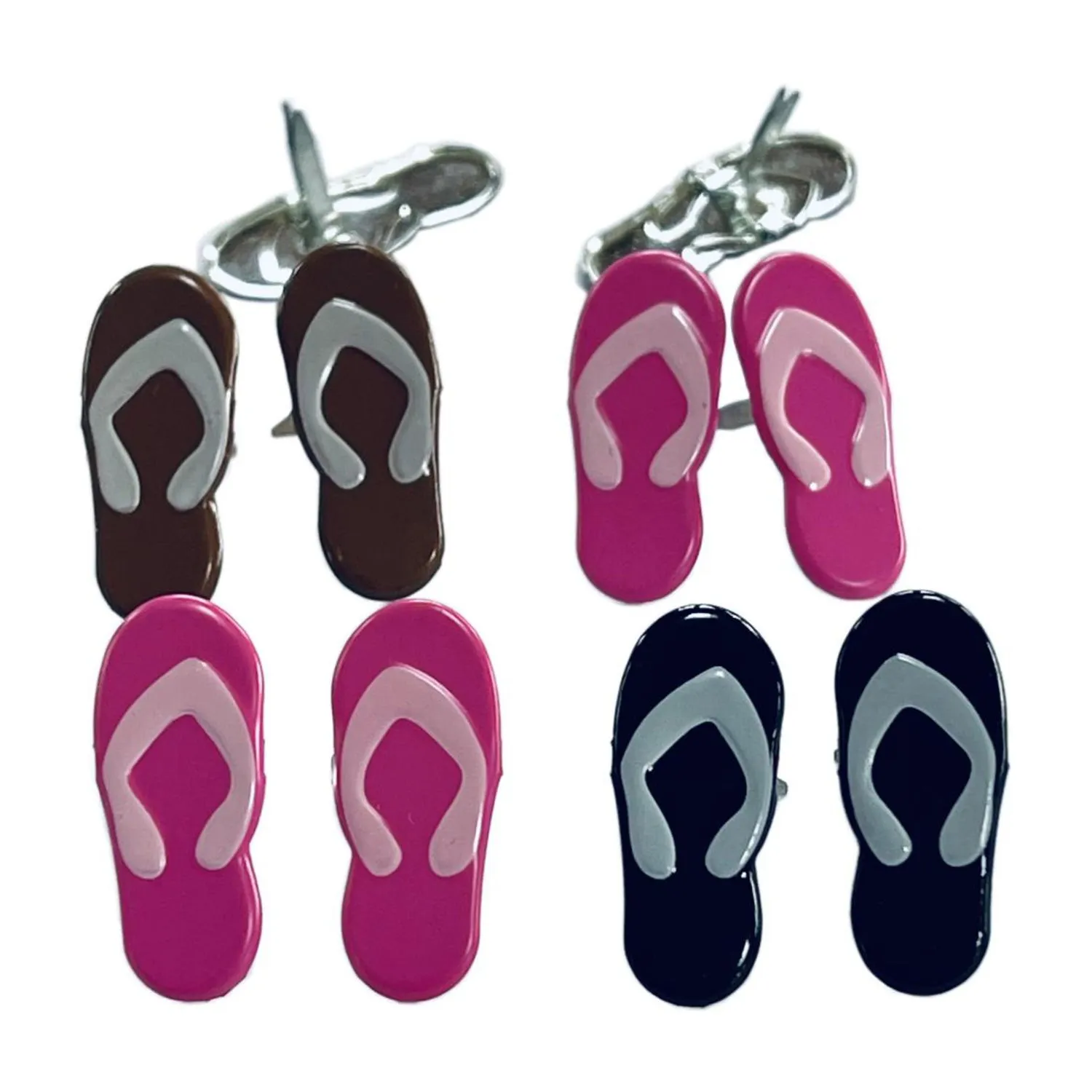 Eyelet Outlet Shape Brads 12/Pkg - Flip Flop