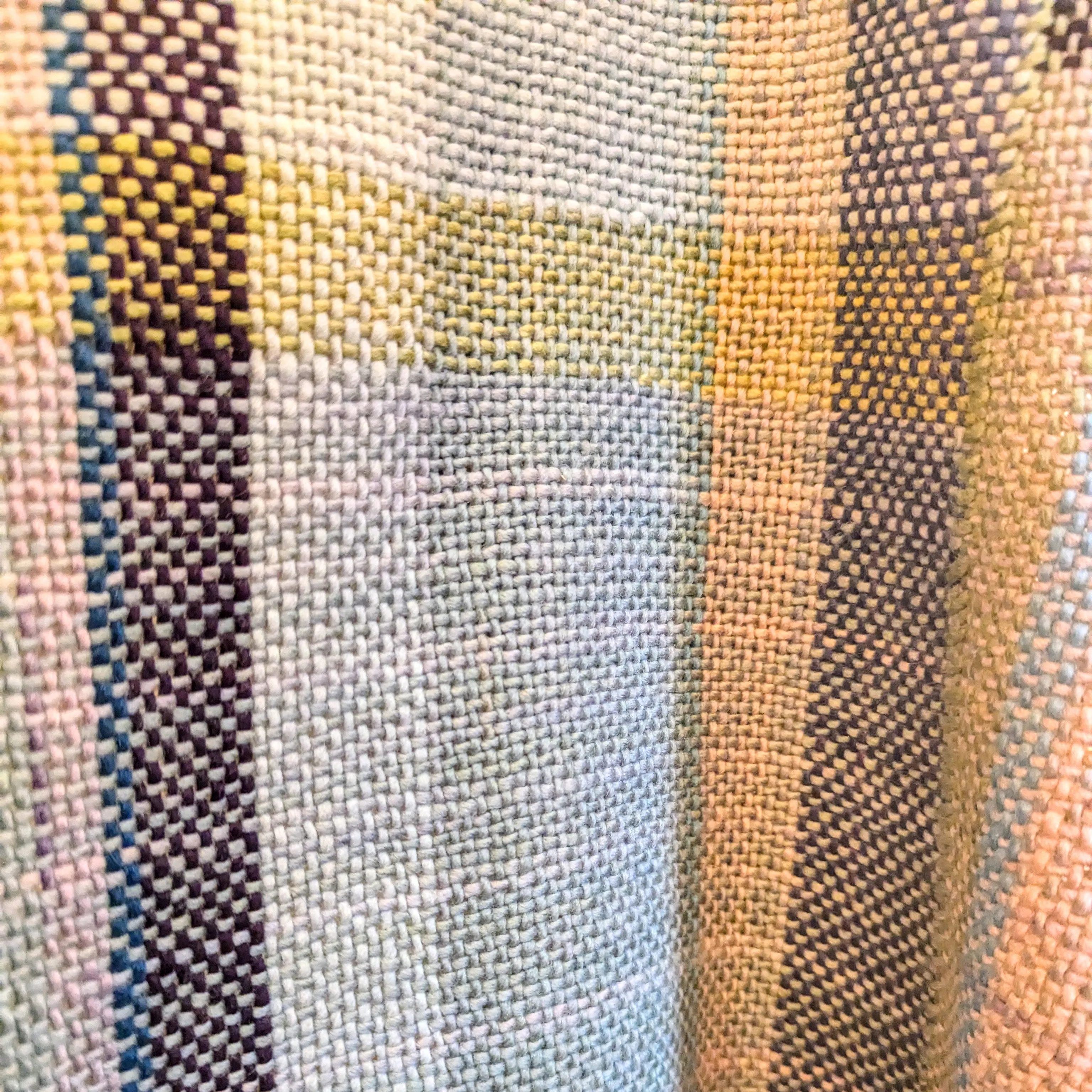 Faerie Plaid Hand-dyed and Handwoven Shawl