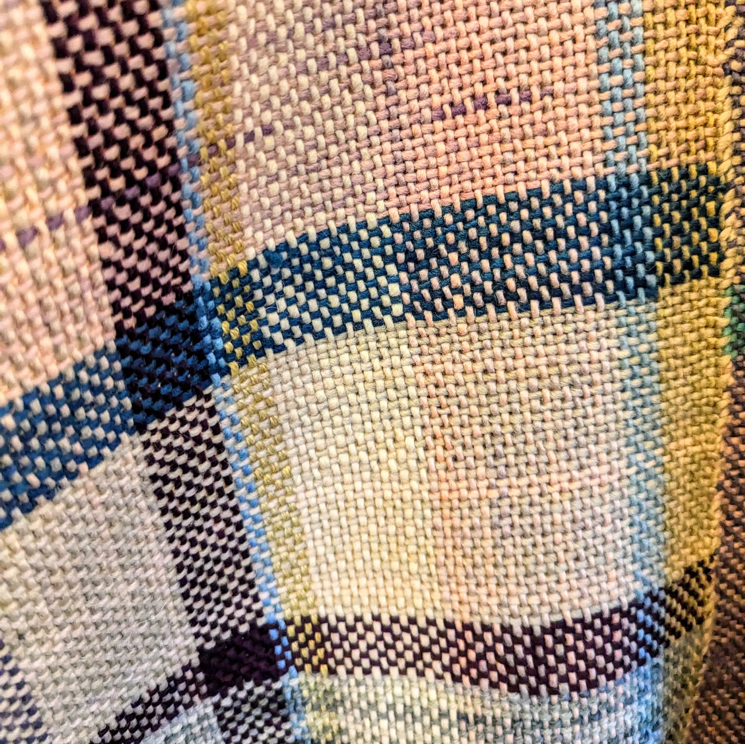 Faerie Plaid Hand-dyed and Handwoven Shawl