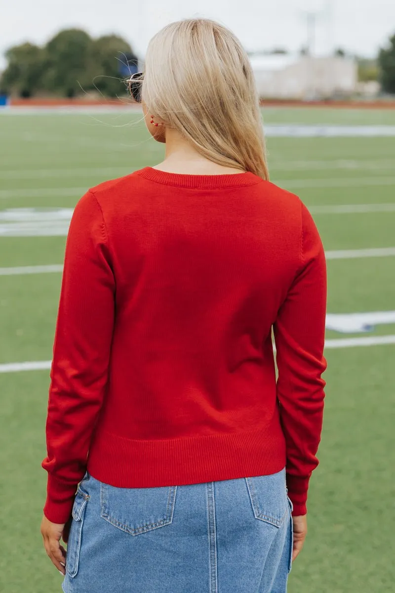 Georgia Game Day Crew Neck Sweater