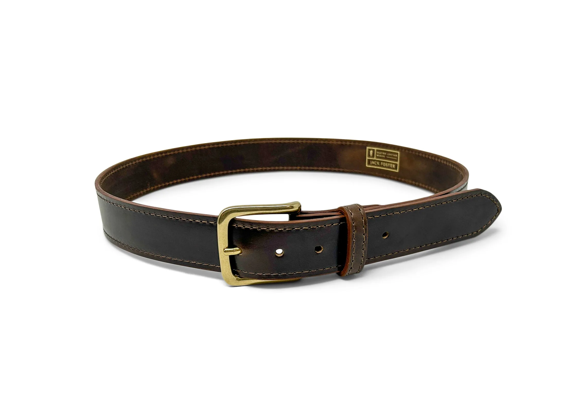 Handmade Leather Belt | Horse Butt | Walnut