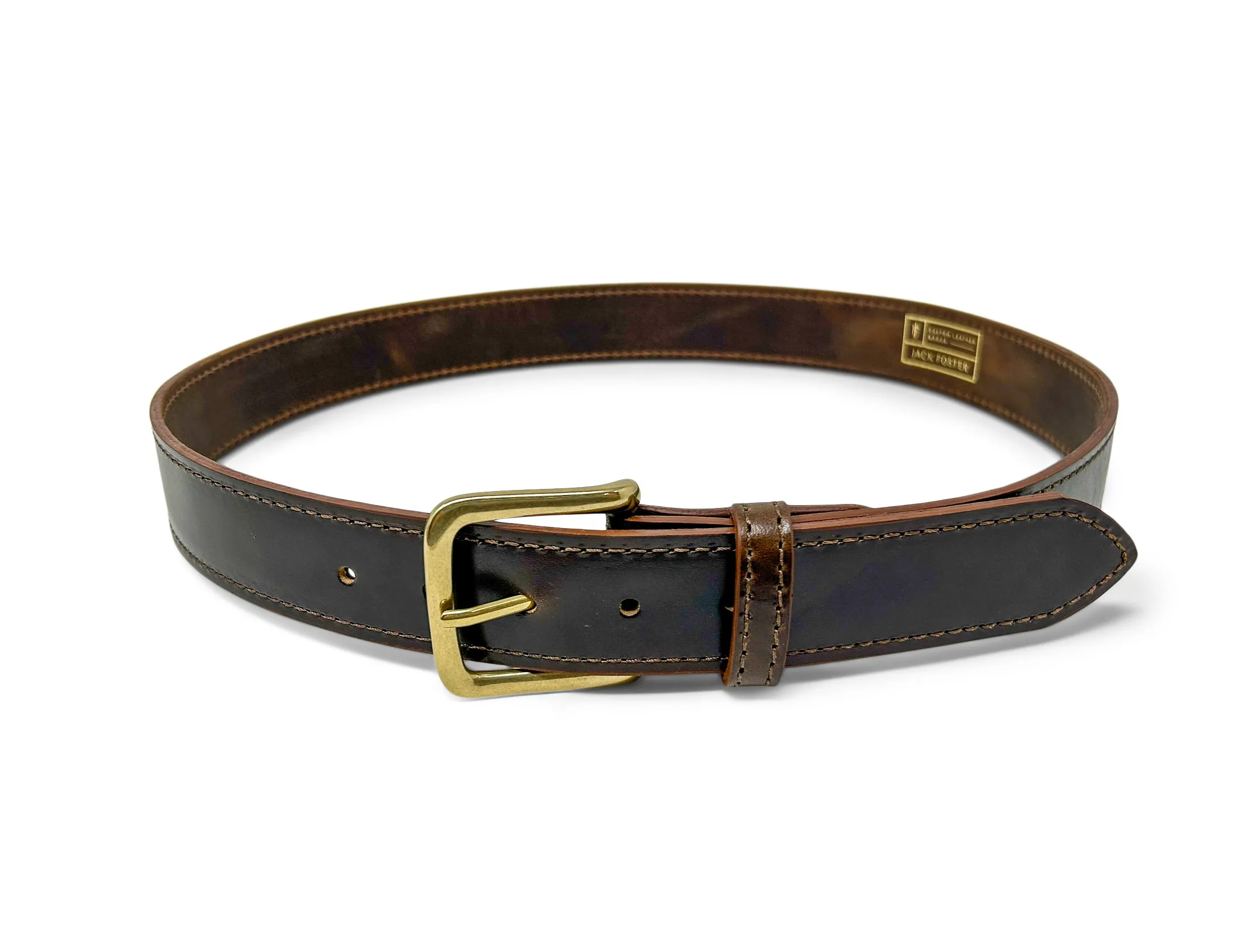 Handmade Leather Belt | Horse Butt | Walnut