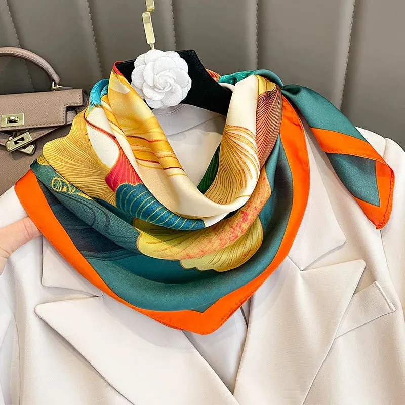 Sophisticated Silk Satin Scarf