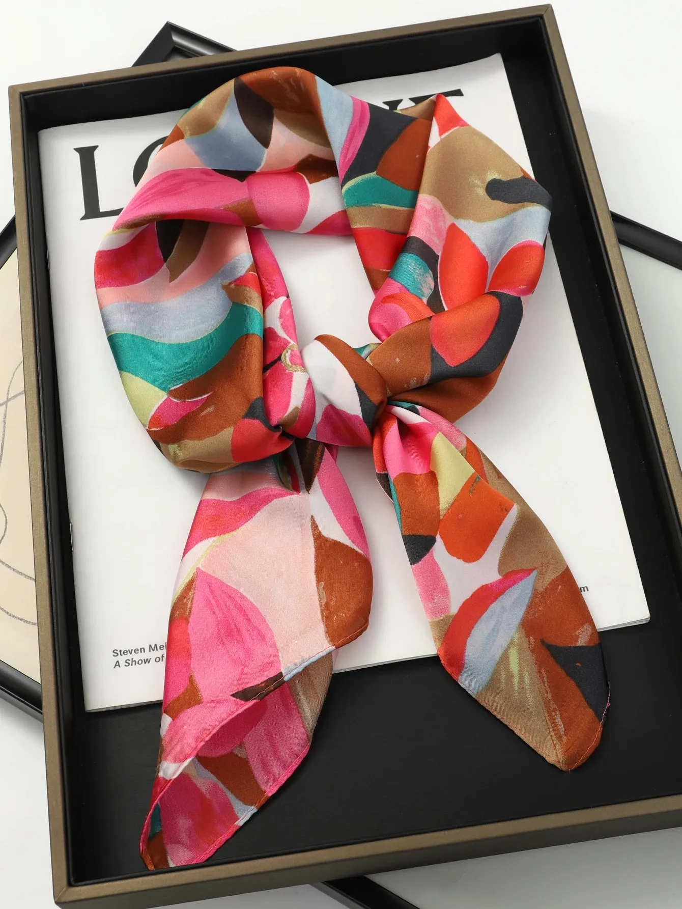 Sophisticated Silk Satin Scarf